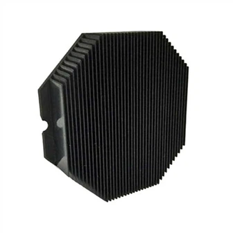 Nhôm Skiving và tản nhiệt gia công CNC với Anodizing đen