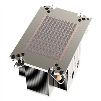 Nhôm Zipper Fin Heat Tube Bộ tản nhiệt CPU máy chủ 2U cho LGA4189