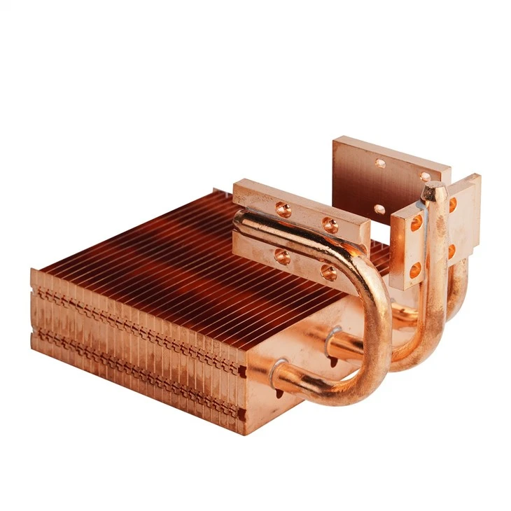 Copper CPU Heat Sink With Heat Pipe