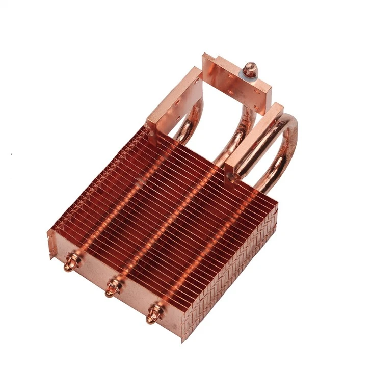 Copper CPU Heat Sink With Heat Pipe