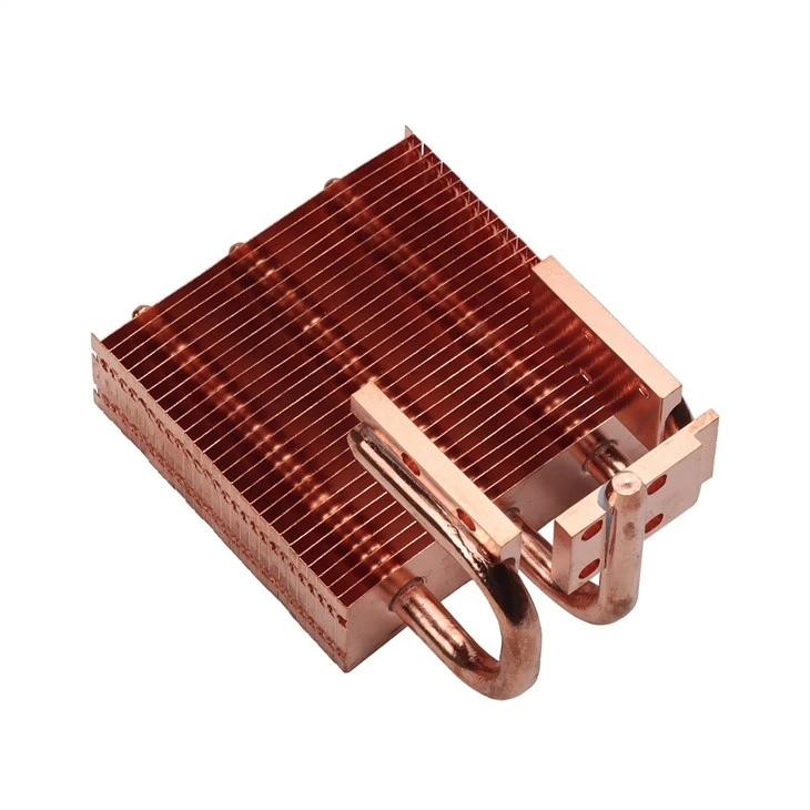 Copper CPU Heat Sink With Heat Pipe
